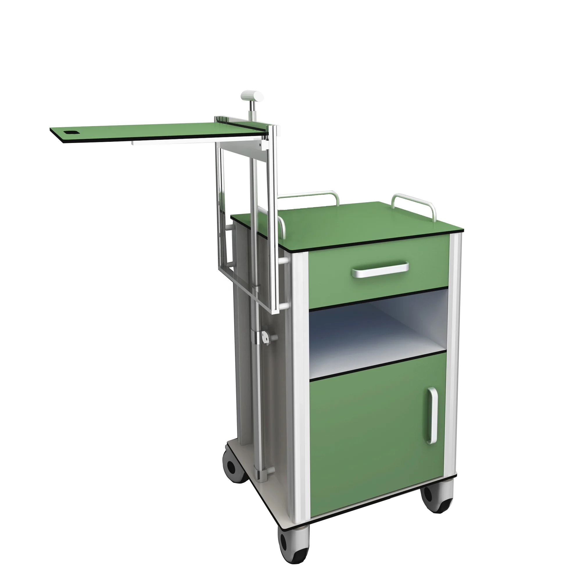 MT Medical Factory Table Multi Color Medical Clinic Hospital Patient Bedside Cabinet with Dining Table