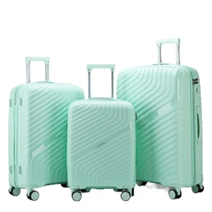 Luxury 3-in-1 Travel Trolley Suitcase Unisex 20/24/28 Inch PP Main Material Bag Packing Modern Style Original Factory Low Price