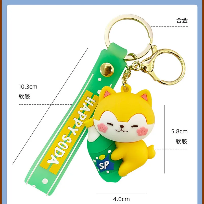 Cartoon Promotional Gifts 3d Soft Pvc Beverage Sparkling Water Drink