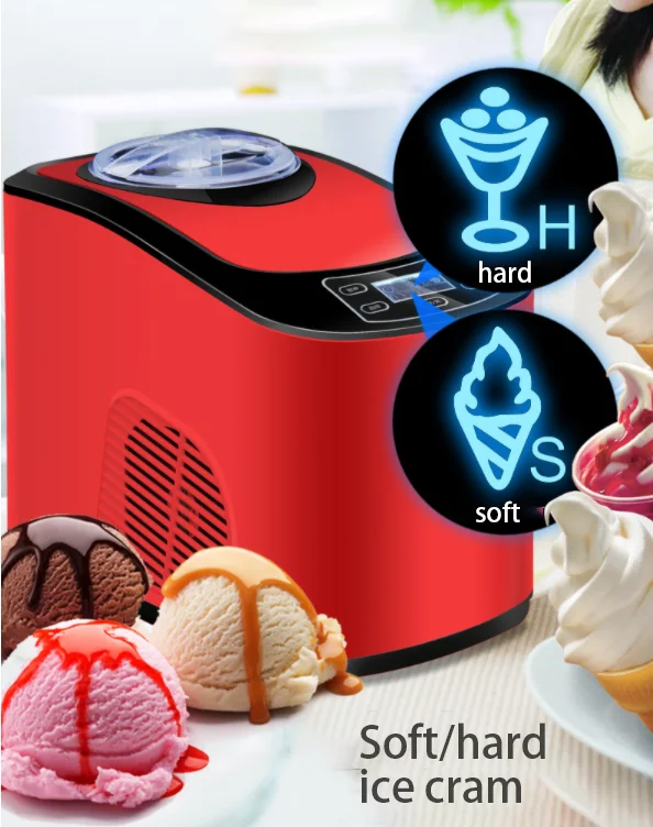 Portable Household Ice Cream Machine Icm15a Full Auto Soft&hard