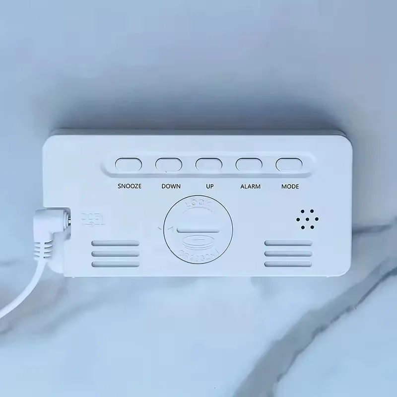 3 Adjustable Brightness Temperature Date Snooze Colorful DC Power Supply Screen Display Digital LED Alarm Clock