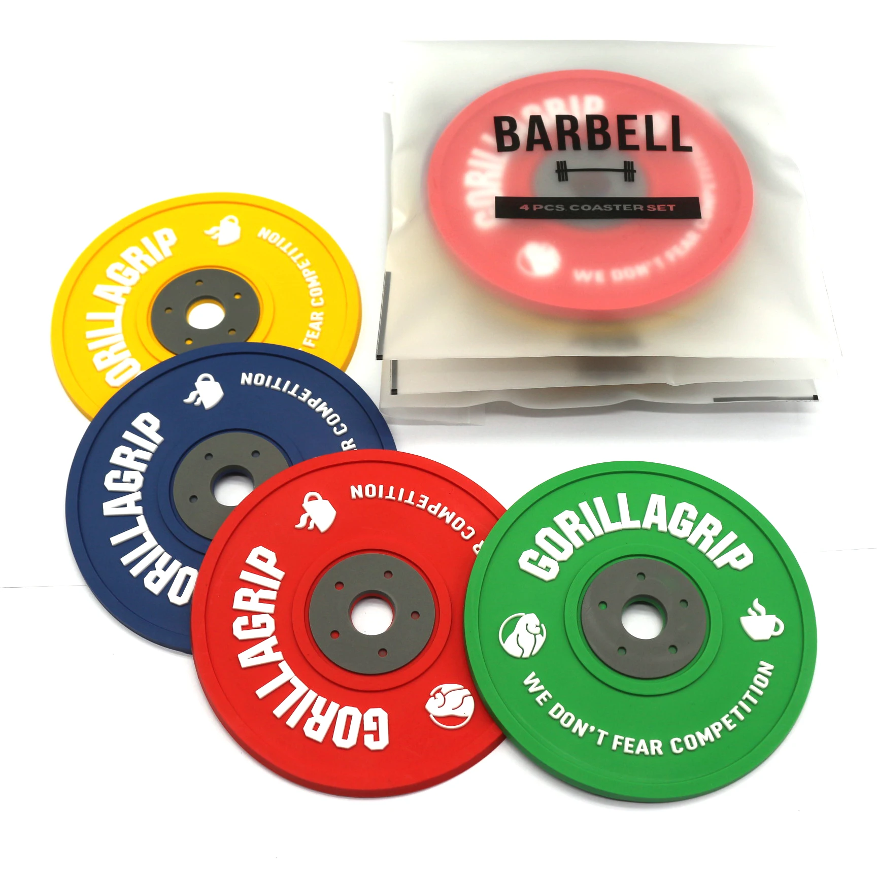 Custom Soft Pvc Rubber Dumbbell Barbell Kettlebell Keyring Weight