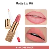 19 matte lipstick and lip liner set