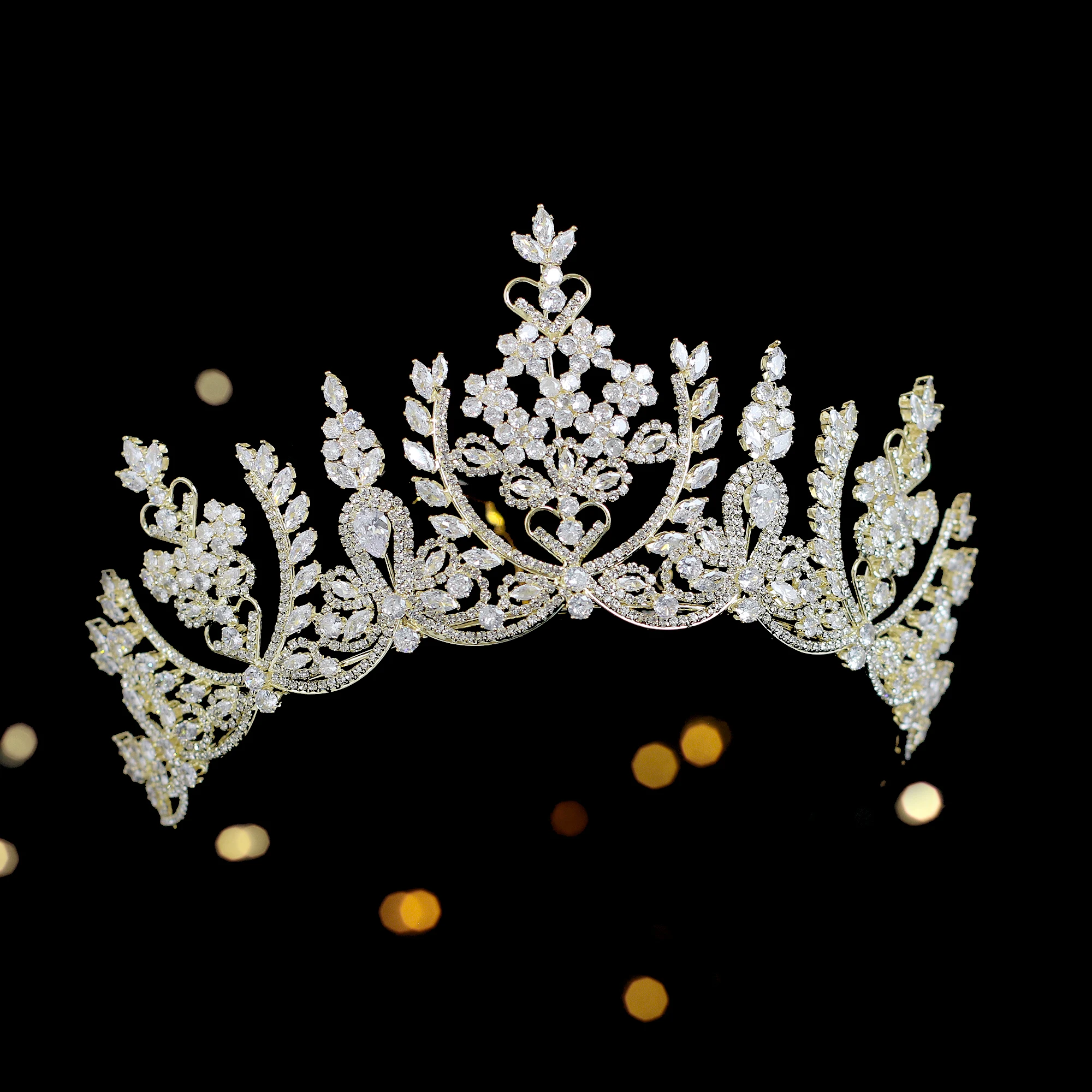 Zirconia Bride Luxury Crowns And High Quality Wedding Tiara Crown Bridal Cubic Zirconia Buy