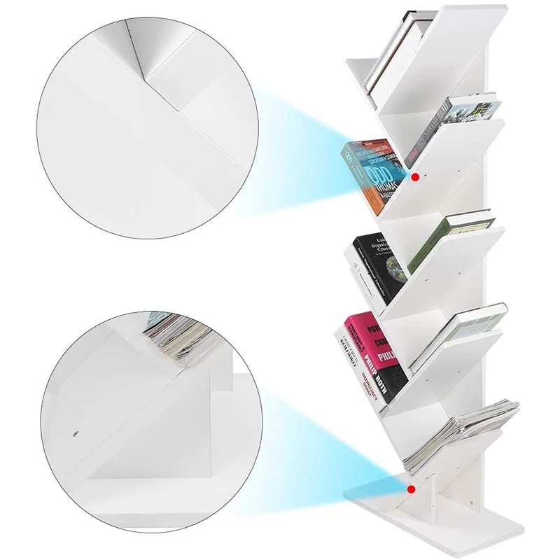 Оптовая продажа полка для книг стойка магазинов деревянная витрина деревьев напольная