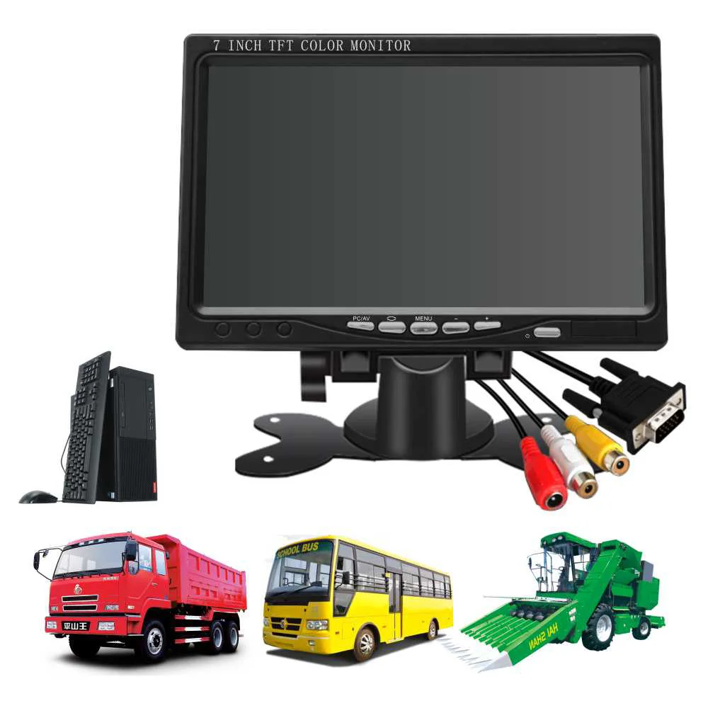 Rear View Rearview 7 Inch Split Screen Monitor for Car Vehicle Backup Camera Parking Assistance System Car Display Truck Monitor