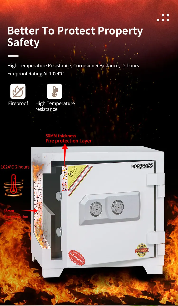 CEQSAFE American High Quality Double Lock Small Steel Security Box Keypad Fire Proof Safe supplier