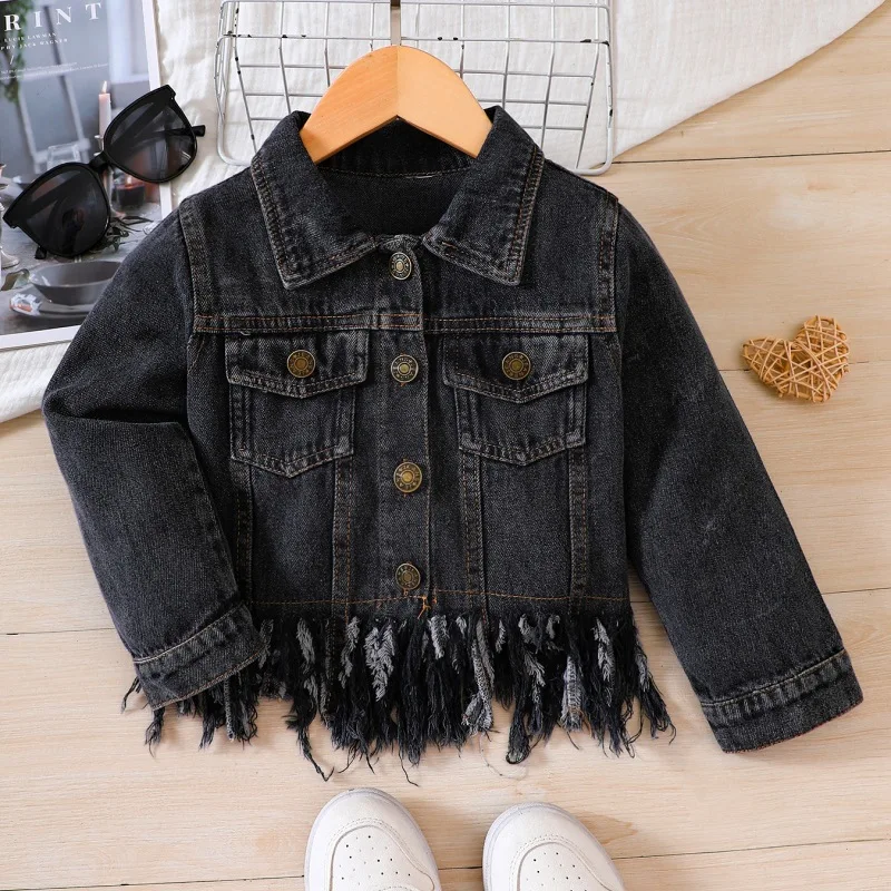 CLEL Hard Fringe Denim Jacket ブラック CLEL】Hard Fringe Denim Jacket/ハードフリンジデニム