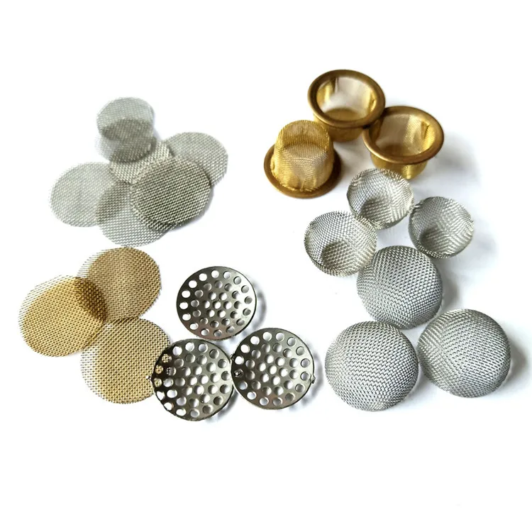 tobacco pipe screens 6.35mm 9.5mm 12mm 15.8mm 19mm Concave Titanium Smoking Pipe Screens