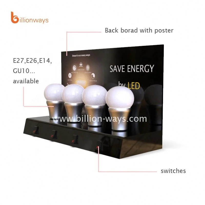 Customizable Led Lamp Light Bulb Tester Display Stand