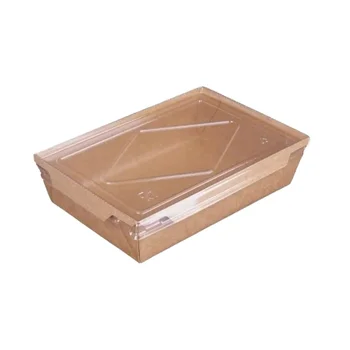 custom print square soup sablad paper box kraft bowl food container takeaway takeout hot food packaging