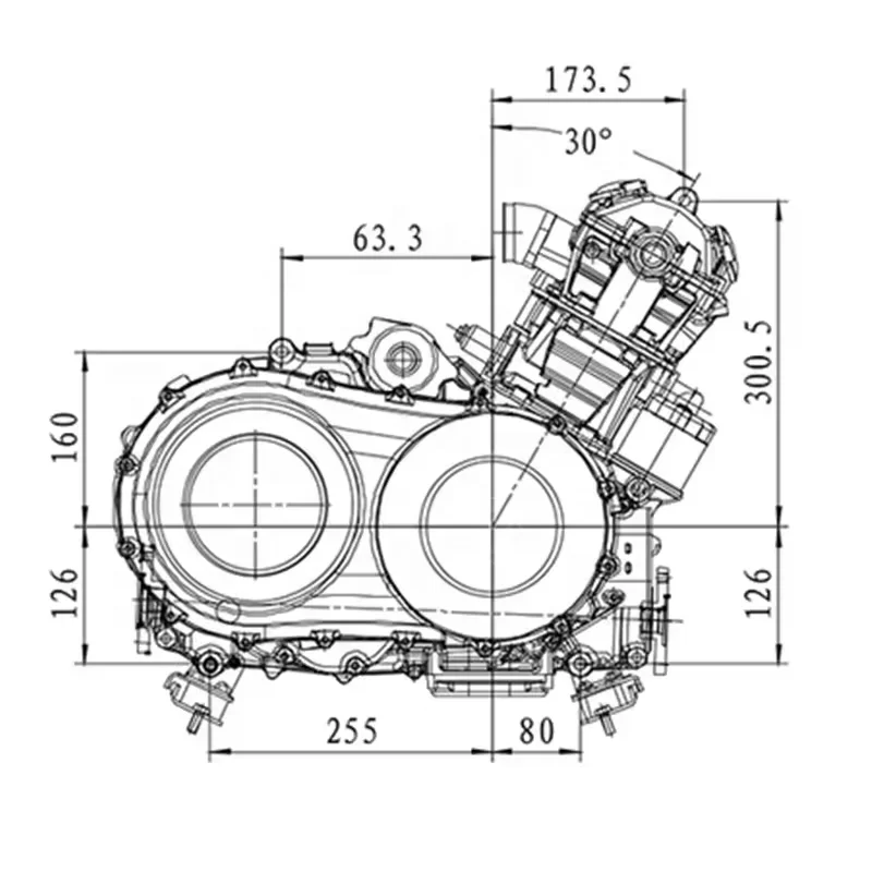 CQJB Engine Motorcycle 500cc Motorcycle Engine 600cc 4 Stroke Engine GY6 250cc 650cc