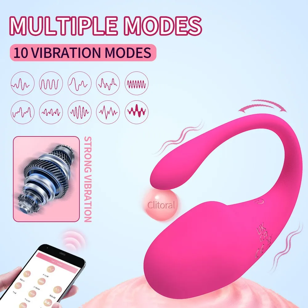Smart Vibrating Panties with Phone Remote Control Egg Gel Ball by App Vibrator Electric Shock Controlled for Women Photo Outdoor