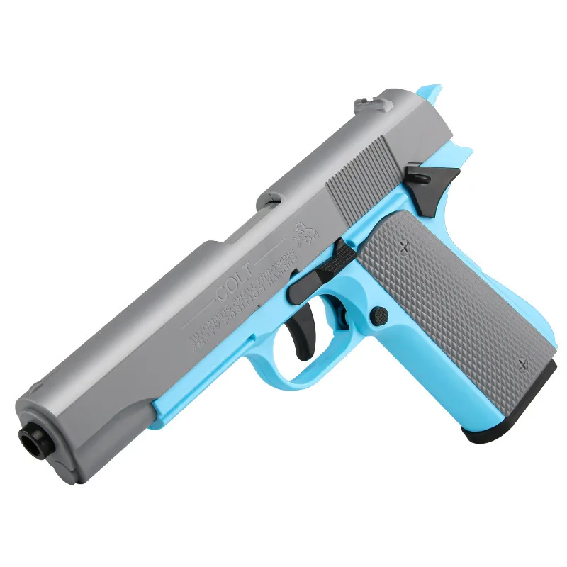 Kid's Pure Throw Shell M1911 Toy Guns Non Firing Model Empty Hanging Back Chamber Hand Loaded Toys