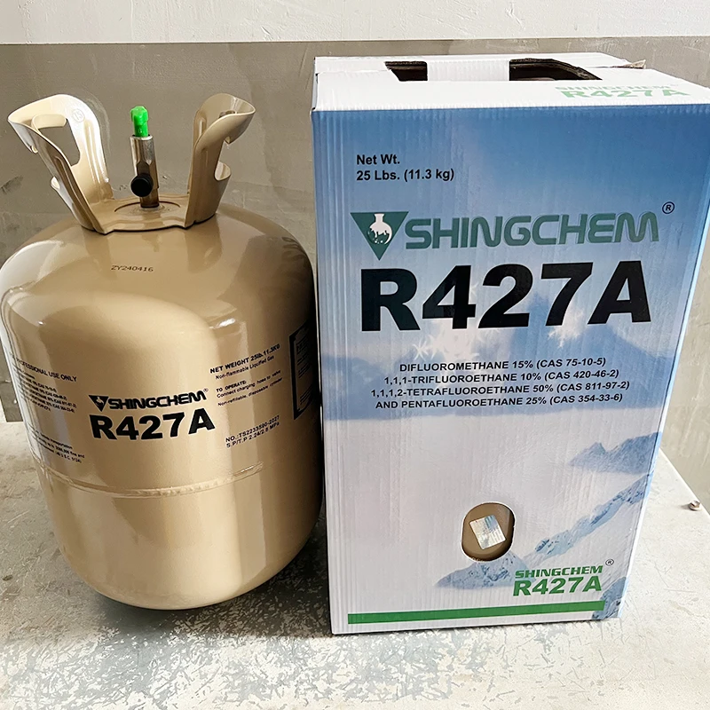 SHINGCHEM Refrigerant Gas 30lbs R427a Refrigerant Price R427a Gas Refrigerant for Sale