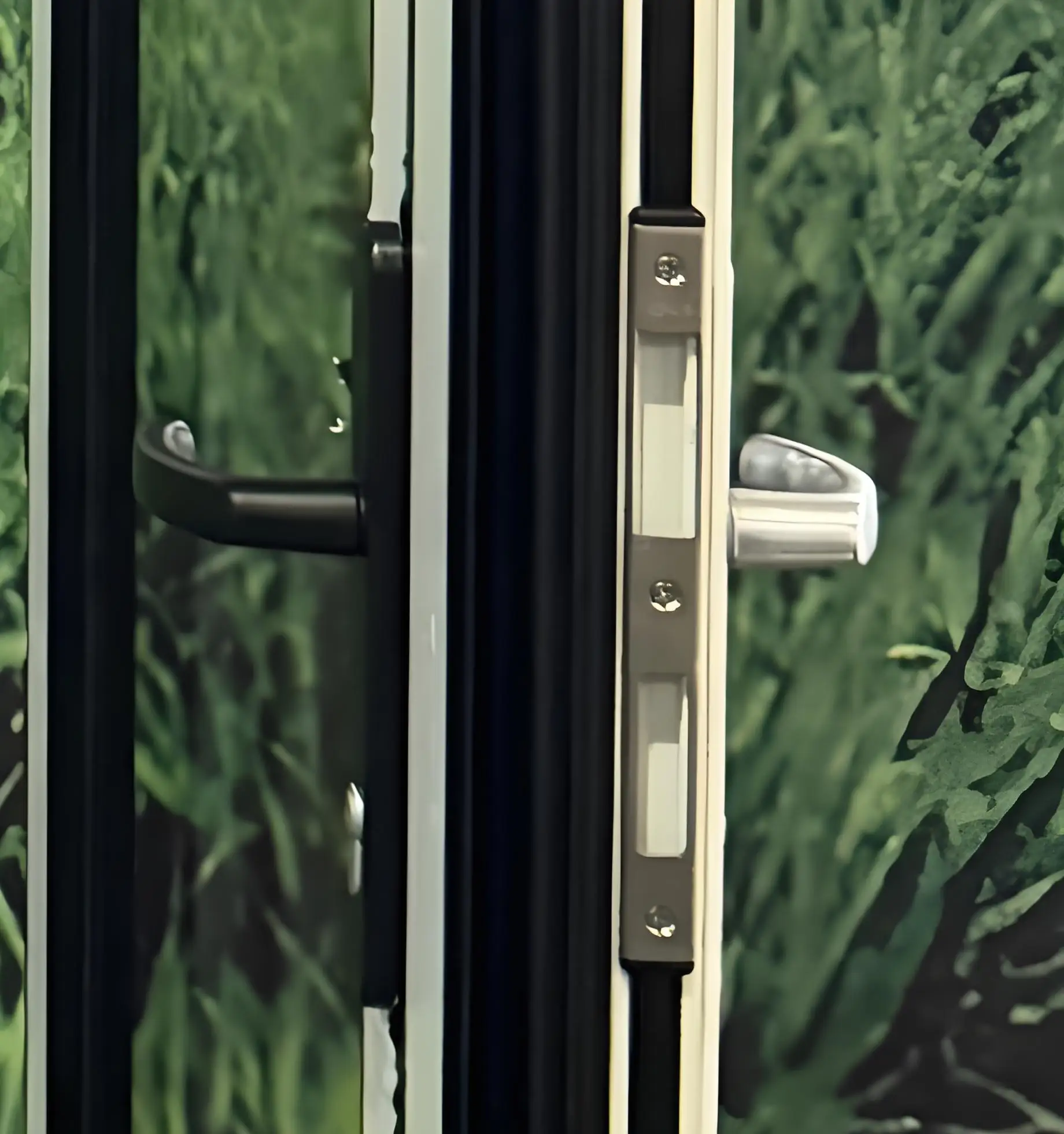 product minglei aluminum pivot exterior double glass french entry door swing casement door-3