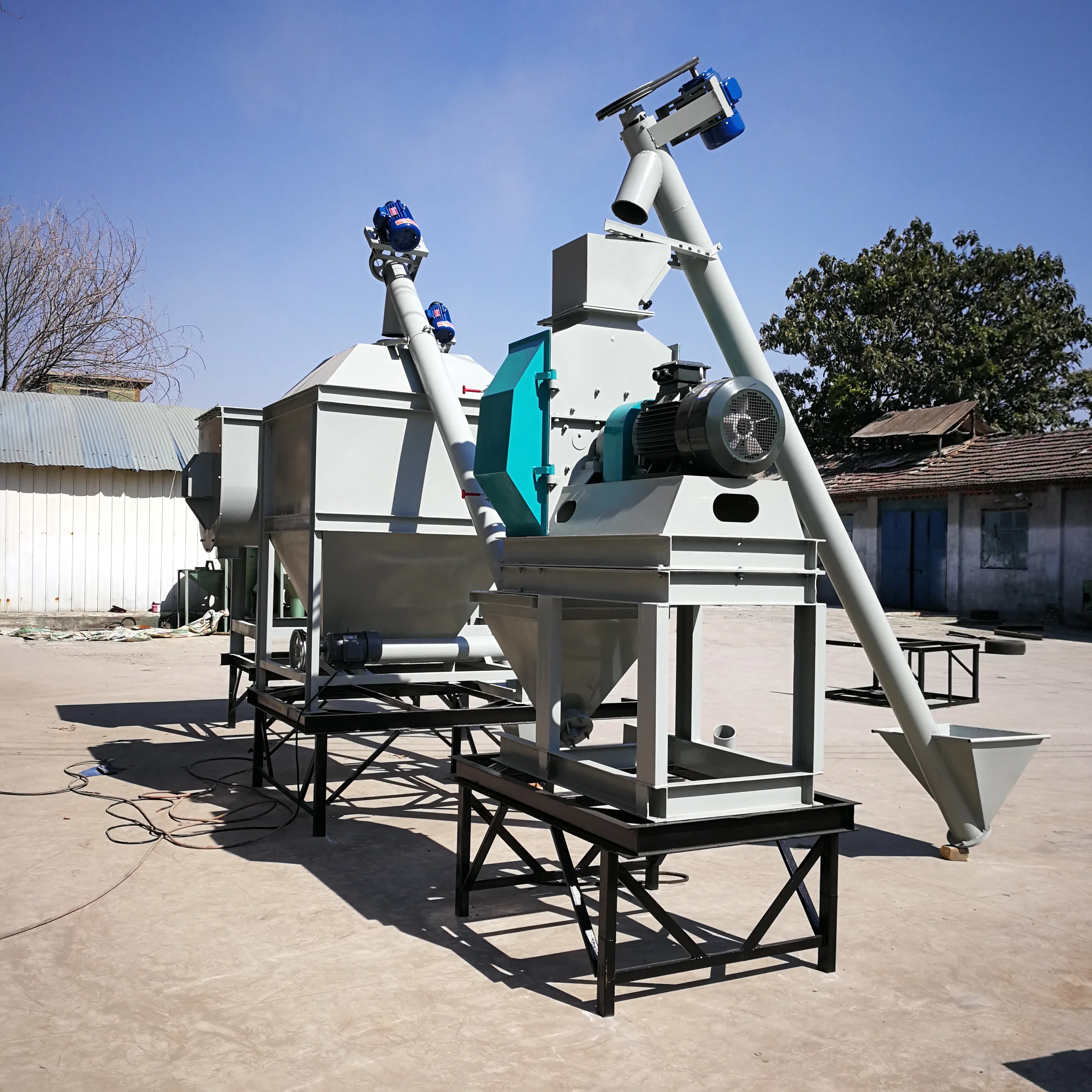 Goat Farming Machine High Quality Goat Farming Equipment Animal Feed Production Line ...