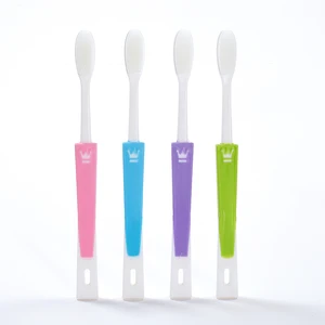 OEM Personalized Biodegradable Children's Nano Toothbrush Custom LOGO Soft Bristles Disposable Plastic Handle New Trend for Kids
