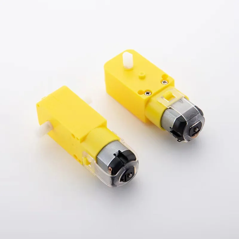 Yellow Dc3v 6v Dc Motor Tt Motor Ligent Car Chassis Fourwheel Magnetic