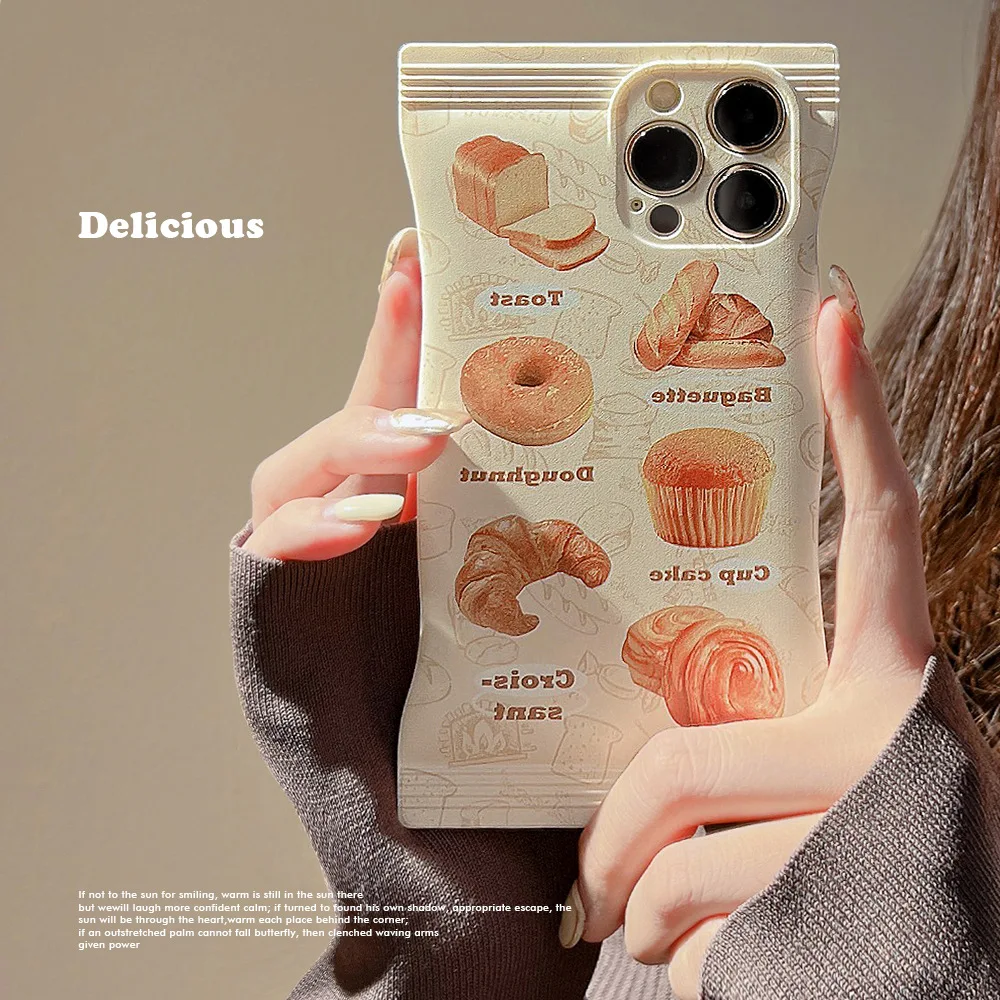 Snack bag bread iphone14pro Apple mobile phone shell 14plus autumn and winter 12 grab bag suitable for 13 14