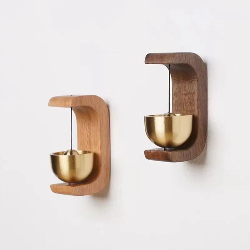 Tiktok Hot Magnetic Store Entry Door Chime Home Decoration Wooden Copper Doorbell