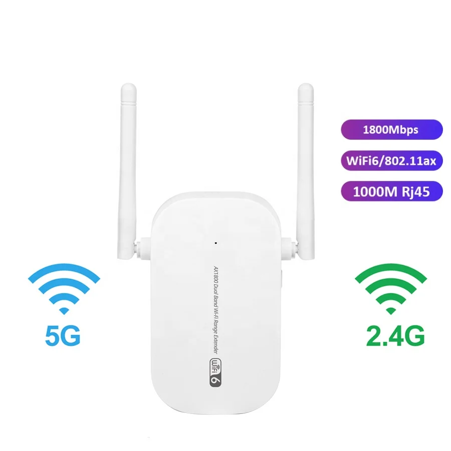 Comprar AX1800 WiFi 6 Extender WiFi Booster - Gigabit Port WiFi Range  Extender 1800Mbps Dual Band 5GHz 2.4GHz WiFi Repeater, WiFi Extender Signal  Booster for Home, 5 Modes, up to 64 Devices