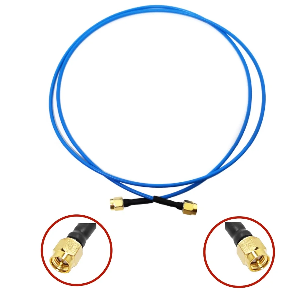 10CM RF Pigtail SMA Male to SMA Male for Blue RG141 RG402 RG405 SS405 Extension Cable for Communication System