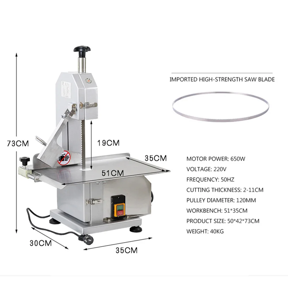 Bone Saw Cutting Machine Commercial Desktop Electric Bone Saw Cutter