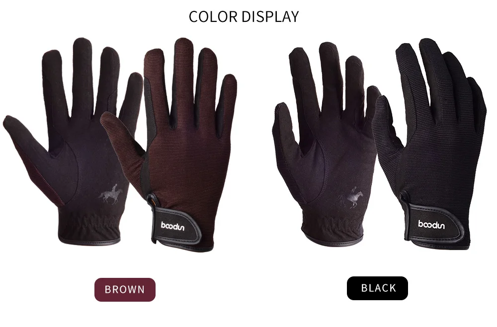Boodun 1075 Outdoor Horse Riding Gloves Man Summer Wearresistant Anti