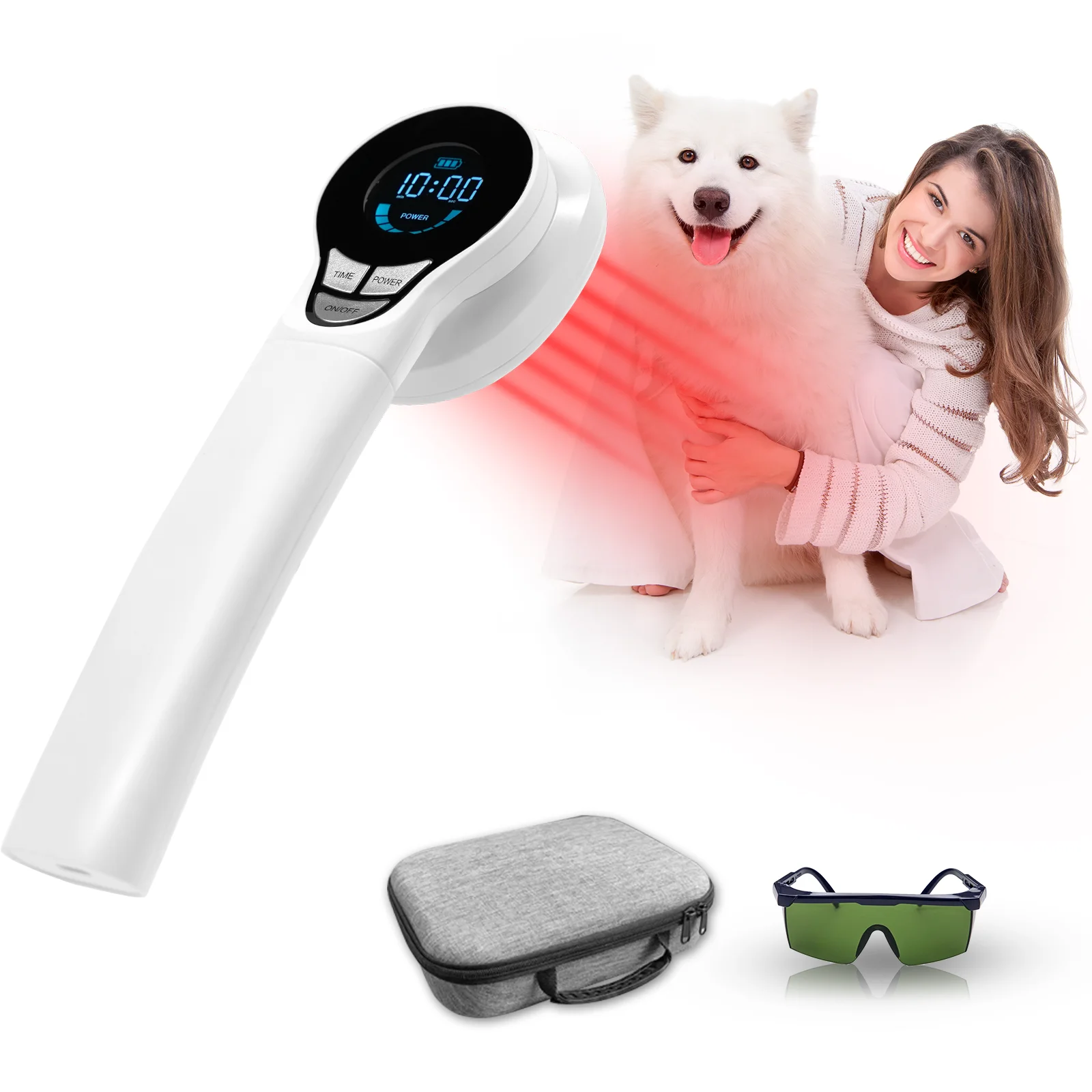 Handheld Cold Laser Therapy Vet Device Red Light Infrared Therapy for Pet Relief Pain Dogs' Version