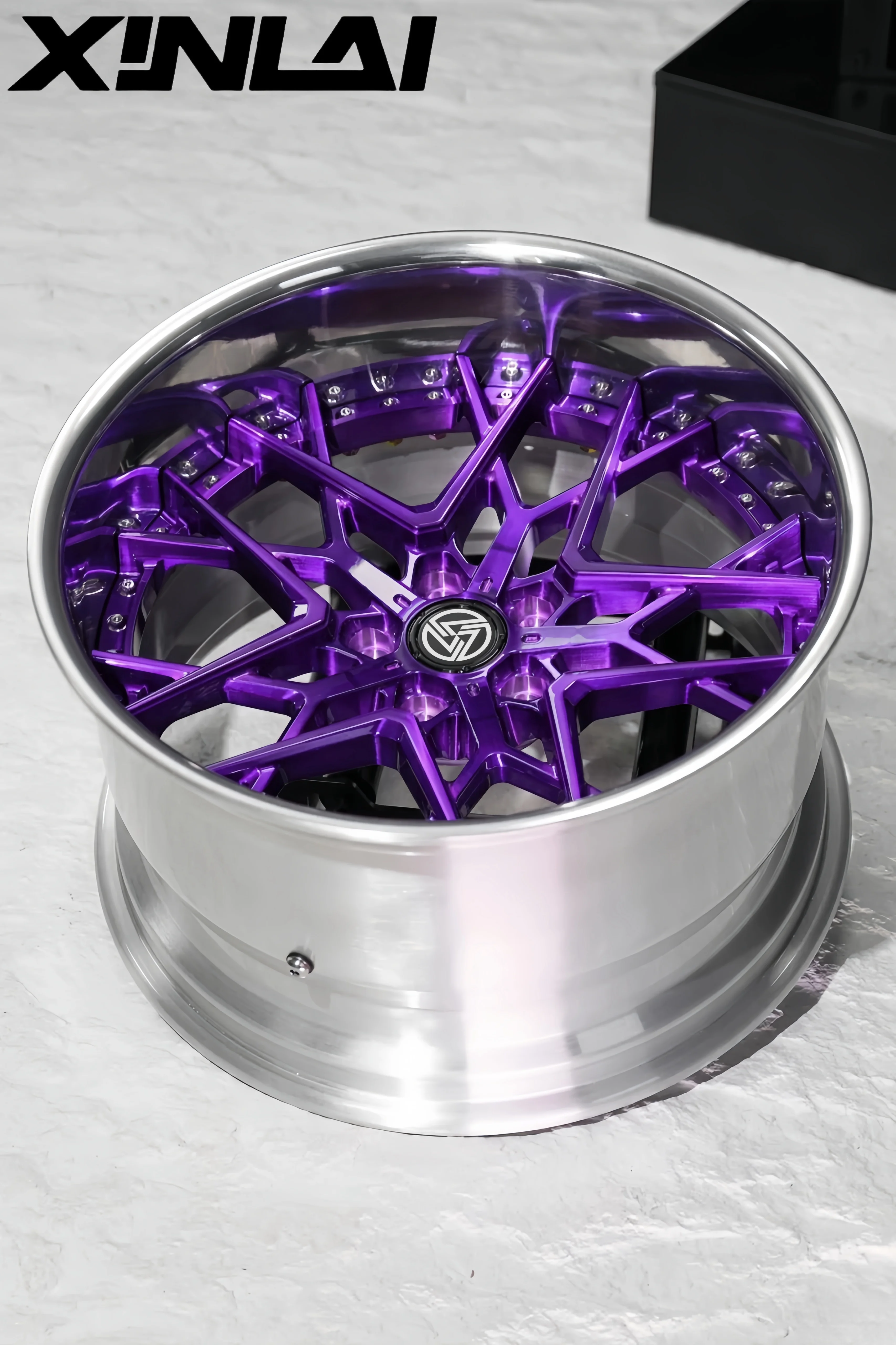 XINL Hot Sale 2 Piece Forged Brushed Polished Car Wheel 5x120 5x112 5x114.3 18 19 20 21 22 Inch Wheel for Racing - Image 5