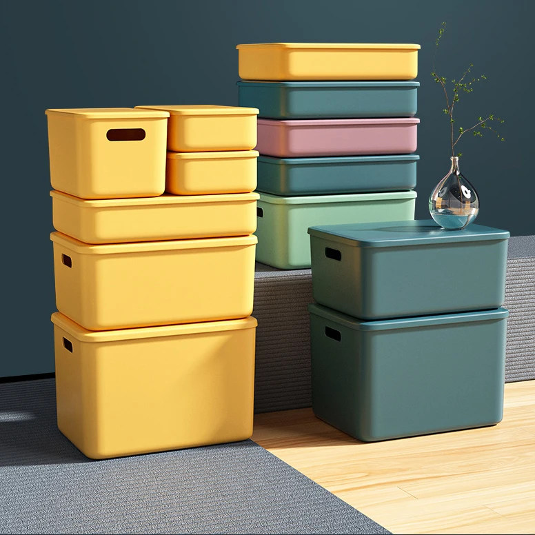 Multi-color PP Storage Box Home Storage Organization Boxes Wardrobe Storage Box