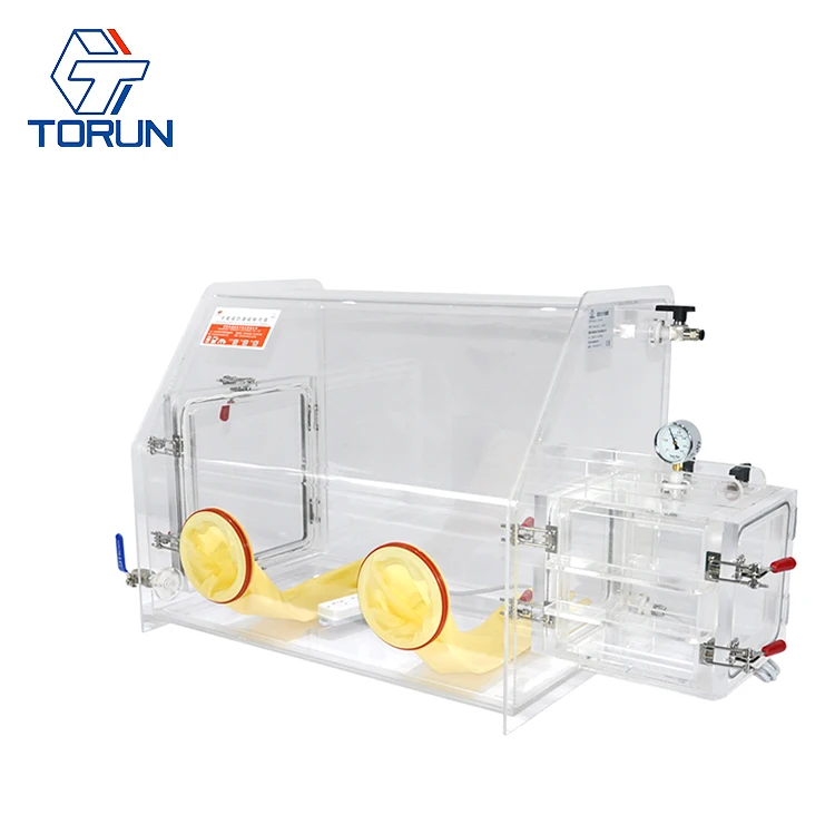 Прозрачный акриловый Glovebox/оргстеклопластик ПММА, перчатки для камеры, изолятор перчаток с вакуумным насосом