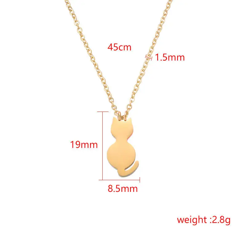 Cat Pendant Necklace
