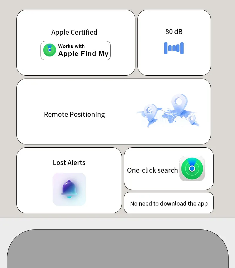 Portable Anti-loss Key Finder GPS Tracker Pet Smart Tag for Apple FindMy Real Time Tracking Device for GPS Tracker for Kids