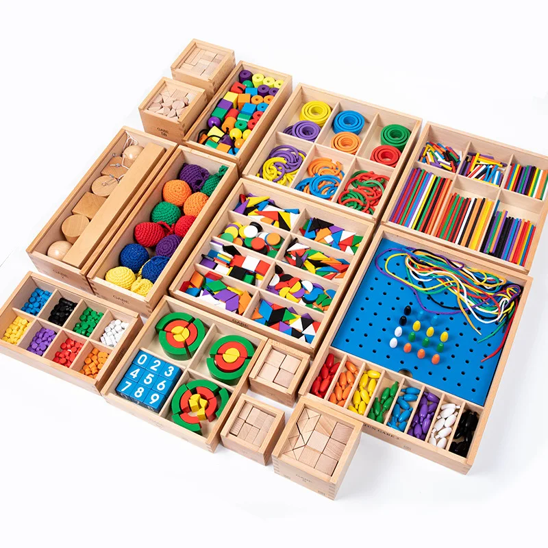 15 Pcs Preschool Teaching Resources Supply Educational Toys Frobel Set-777034
