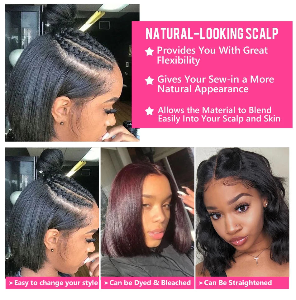 Jerry Curl Weave 100 Peruvian Human Hair Cheap Short Bob Swiss Lace