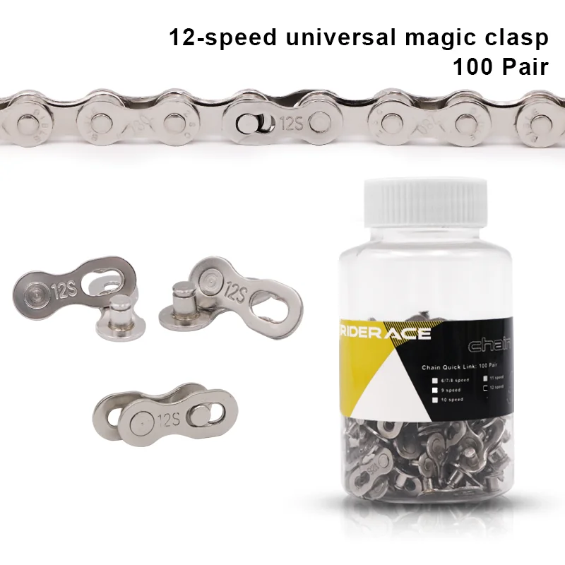 100pairs/set Mountain Bicycle Chain Link Connector Joints Magic Buttons