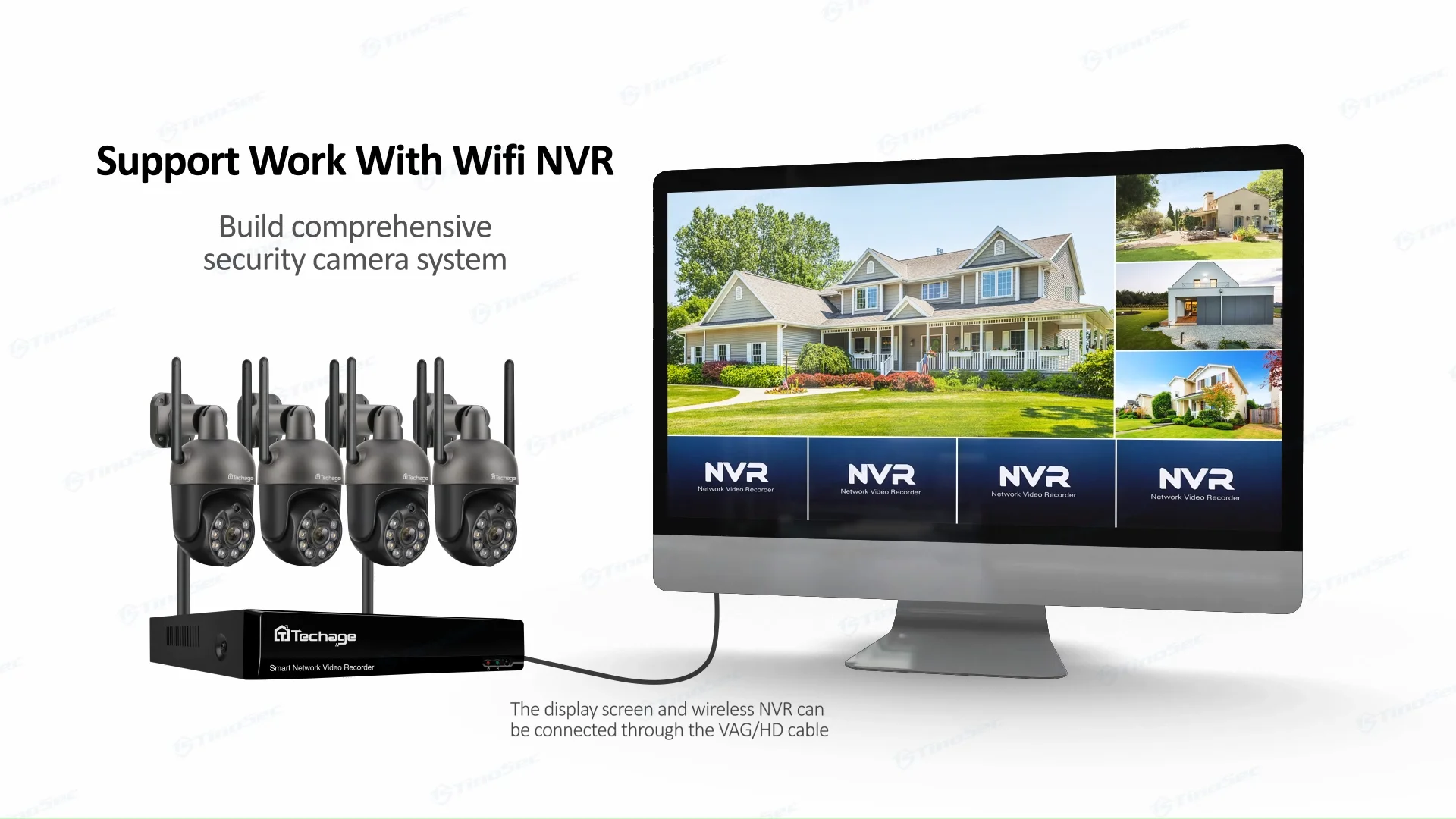 Smart Surveillance Wireless Security Camera Motion System Wireless Wifi ...
