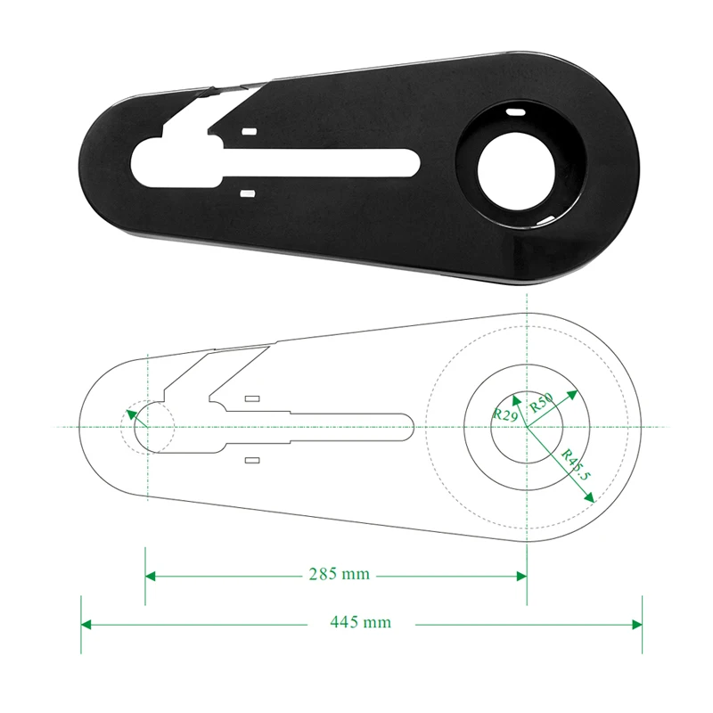 plastic chain guard for bicycle