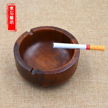 premium Wood Cigarette Ashtray, Handmade Vintage Original Antique Wooden Cigarette Ash Tray