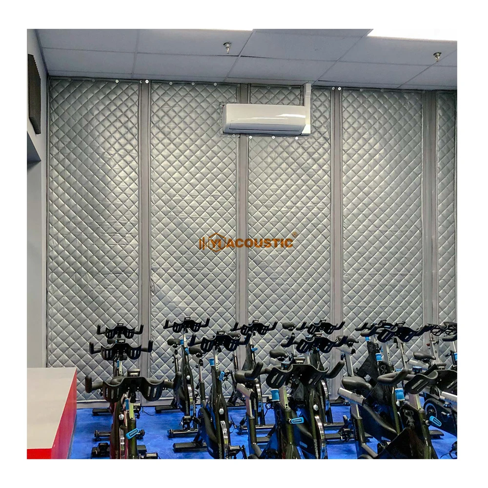 Шумоподавляющие акустические шторы стеганые впитывающие панели звуковой барьер забор