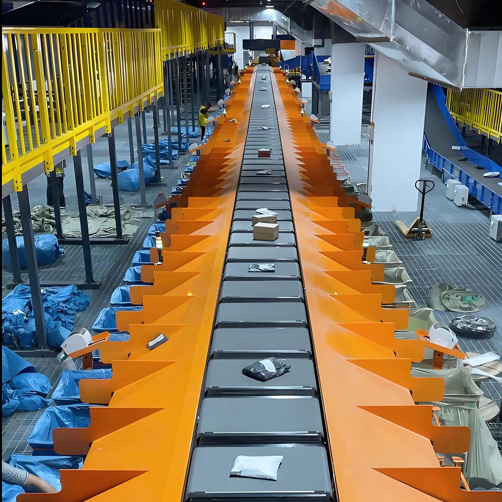 Truelisort High Precision Cross Belt Sorter Cart Logistics Automation ...