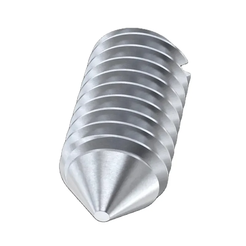 Custom M2 2.5 M3 M4 M5 M6 DIN551 Stainless Steel Grub Screws M2 X 6mm Slotted Head Cone Point Set Screw