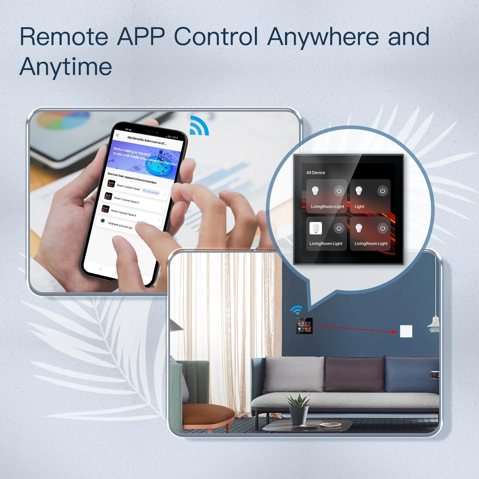 2024 New Generation Alexa App Control Panel Tuya Smart Home Gateway Alexa App Control Panel