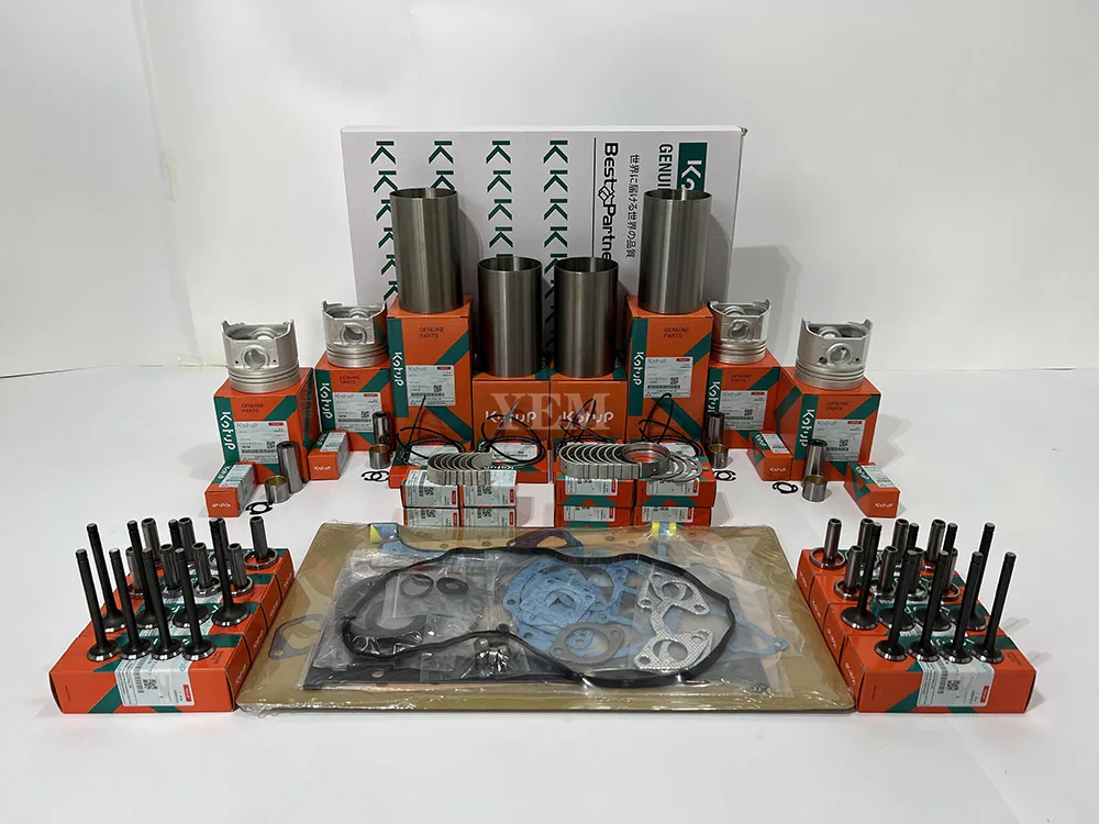 V2203 Cylinder Liner Kit With Piston Ring for Kubota Diesel Engine 4