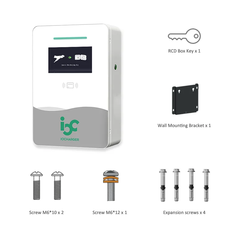 IoCharger 32A IEC level 2 wall-mounted 22KW 3 Phase ev wallbox ocpp AC EV charging station
