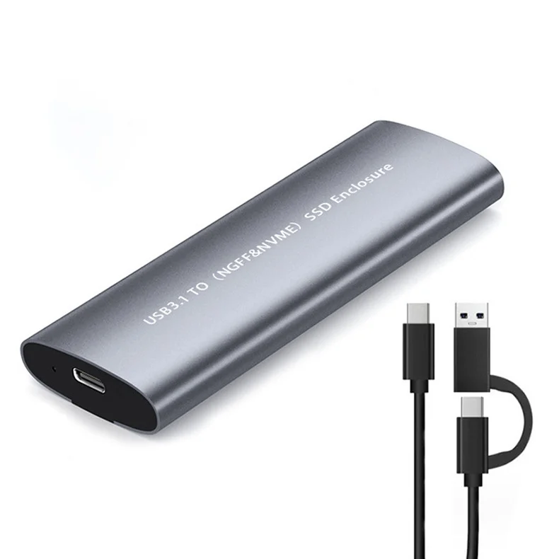 M.2 NVME SSD к USB 3 1 чехол 10 Гбит/с двойной протокол M2 NVMe NGFF коробка для PCIe SATA HDD адаптер m.2 корпус