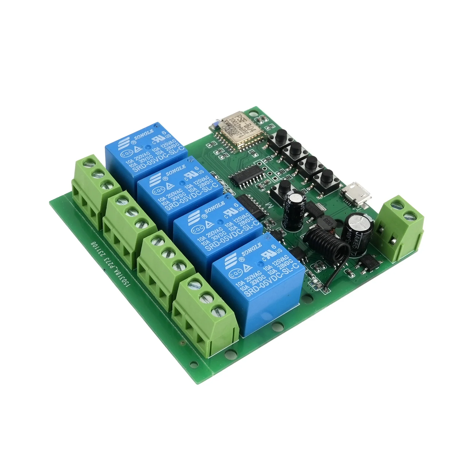 4 канала Сделай Сам Интеллектуальный переключатель Wi-Fi модуль реле с автофиксацией/шаговым управлением автоматической блокировкой кирпечей из глины DC7-32V для Amazon Alexa Google Home приложение