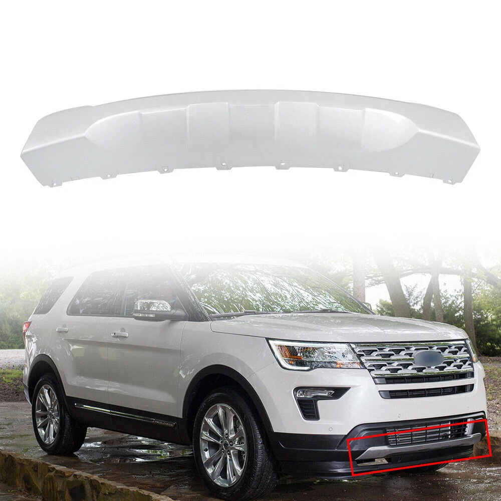 spare parts plastic ABS silver Front Bumper Valance Lower Skid Plate for 2018 2019 Ford Explorer